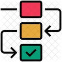 Fluxo De Trabalho Estrutura Esquema Ícone