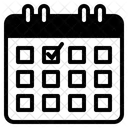 Verificar Calendario Data Ícone