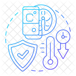 Verifique a temperatura dos alimentos  Ícone