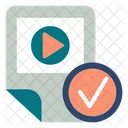 Verifique o arquivo de vídeo  Ícone