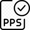 Verifique o arquivo pps  Ícone