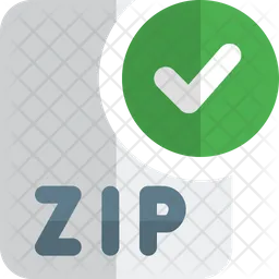 Verifique o arquivo zip  Ícone