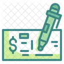Cheque Caneta Papel Icon