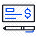 Cheque Alvo Negocio Icon