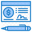 Cheque Dinheiro Sinal Icon