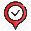 Verifique a localização  Ícone