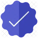 Verification Badge Verified Account Authentication Mark Icon
