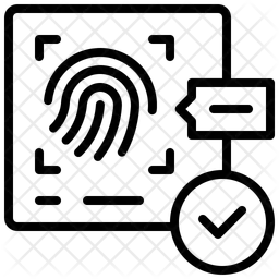 Vérification biométrique  Icône