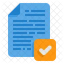 Verified Checkmark Complete File Icon