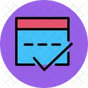 Verified Browser Browser Checkmark Icon