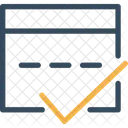 Verified Browser Browser Checkmark Icon