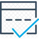 Verified Browser Browser Checkmark Icon