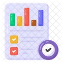 Graphical Presentation Business Analysis Infographic Icon