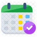 Verified Calendar Daybook Datebook Icon