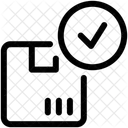 체크 표시 화물 배달 아이콘