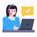 Verified Chat Support  Icon