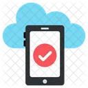 Verified Cloud Mobile Icon