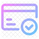 Verified credit card  Icon