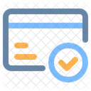 Verified credit card  Icon