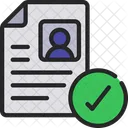 Verified Cv Checked List Approved Profile Icon