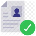 Verified Cv Checked List Approved Profile Icon