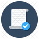 Verified Document Approved Document Verified Paper Icon