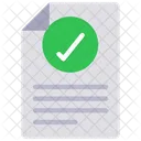 Verified Document Approved Document Check Document Icon