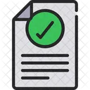 Verified Document Approved Document Check Document Icon