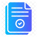 Verified Document  Icon