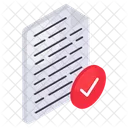 Verified File Document Doc Icon