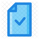 File Document Check Verified Icon