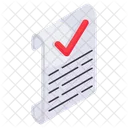 Verified File Verified Document Correct File Icon