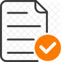 Verified File Check Tick Icon