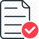 Verified File Check Tick Icon