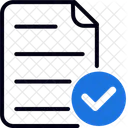 Verified File Check Tick Icon