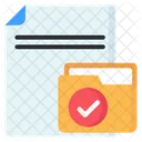 Verified File Verified Folder Verified Document Icon