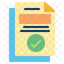 Verified File Exam Done Document Verified Apporved Icon