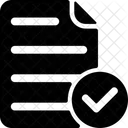 Verified File Check Tick Icon