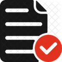 Verified File Check Tick Icon