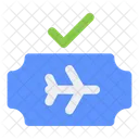 Verified Flight Ticket Icon