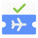 Verified Flight Ticket Icon