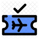 Verified flight ticket  Icon