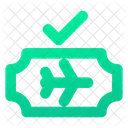 Verified flight ticket  Icon