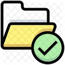 Verified Folder Folder Cerified Document Icon