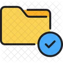 Verified Folder Check Folder Approved Folder Icon
