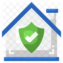 Verified House Home Insurance Protection Icon