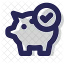 Verified Piggy Bank Savings Icon