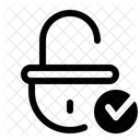 Verified Lock Right Icon