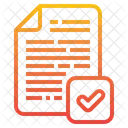 Verified Checkmark Complete File Icon