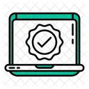 Laptop Verified Check Icon
